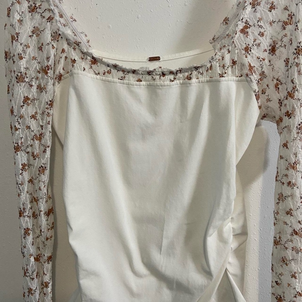 Free People Lace Floral Josie Top - Picture 5 of 9
